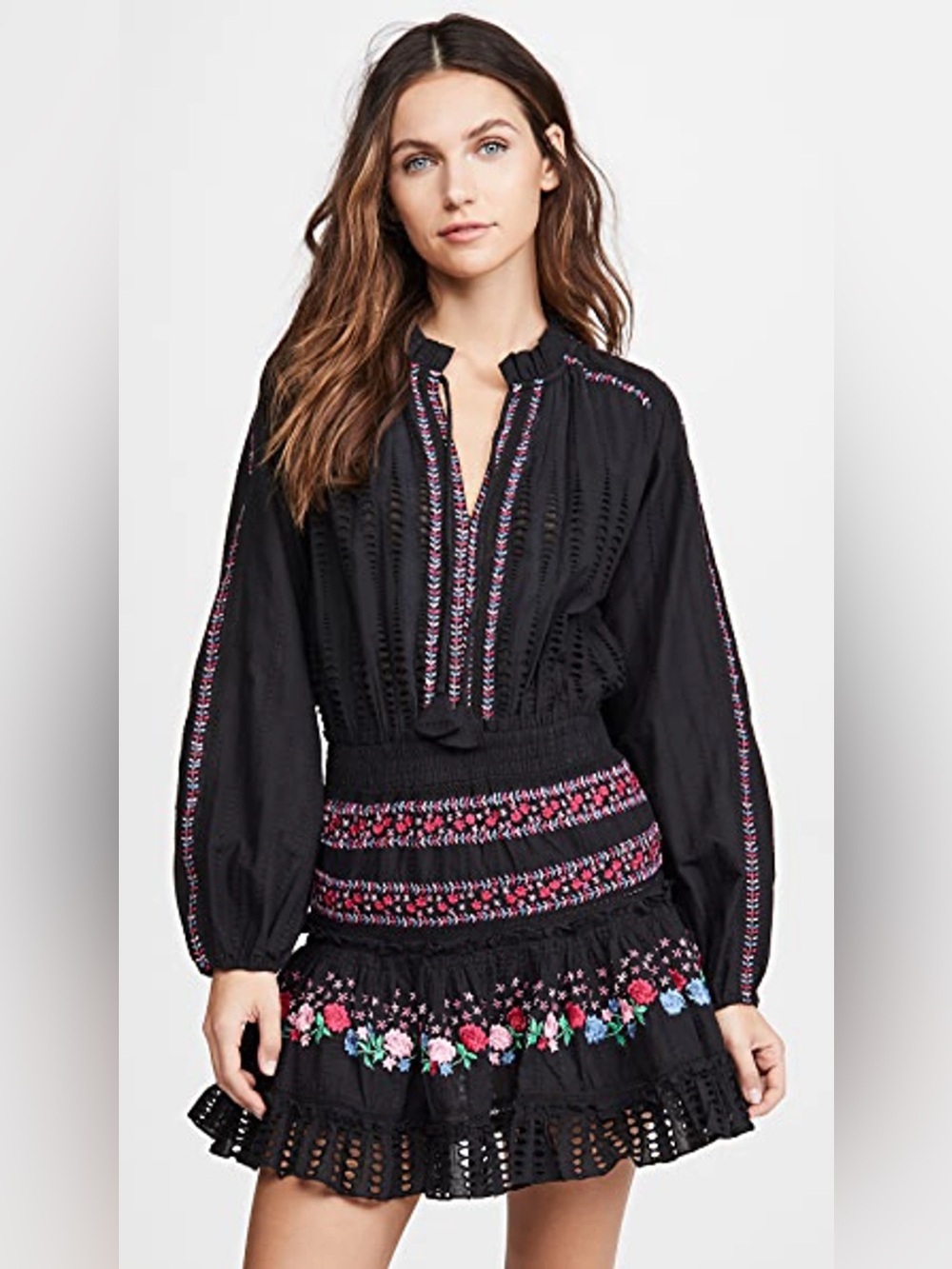 Misa Los Angeles size XS Manuela Embroidered Mini excellent cond from Revolve